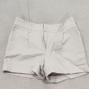 H&M Cream Tailored Shorts